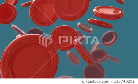 The Blood cell for health or sci concept 3d rendering. The Blood cell for health or sci concept 3d rendering. 125740291