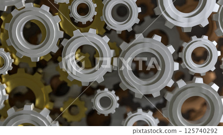 The Gear Background for engineer or technology concept 3d rendering. The Gear Background for engineer or technology concept 3d rendering. 125740292