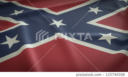 The Confederate Memorial Day flag for Holiday concept 3d Rendering. The Confederate Memorial Day flag for Holiday concept 3d Rendering. 125740306