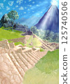 Fantastic Machu Picchu illustration 125740506