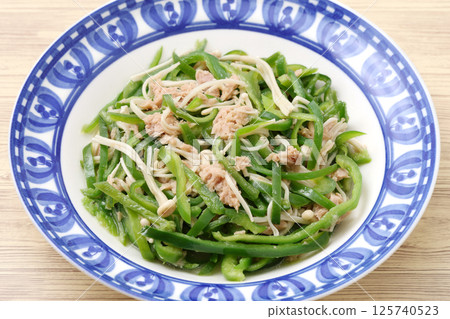 青椒金針菇炒 青椒金針菇炒 125740523