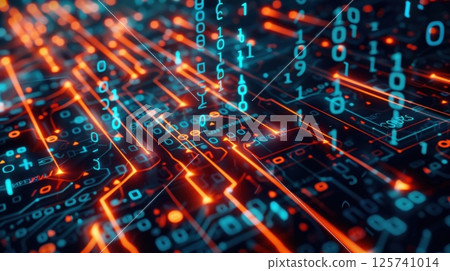 A computer chip with a lot of numbers on it 125741014