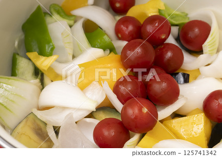The process of making ratatouille 125741342