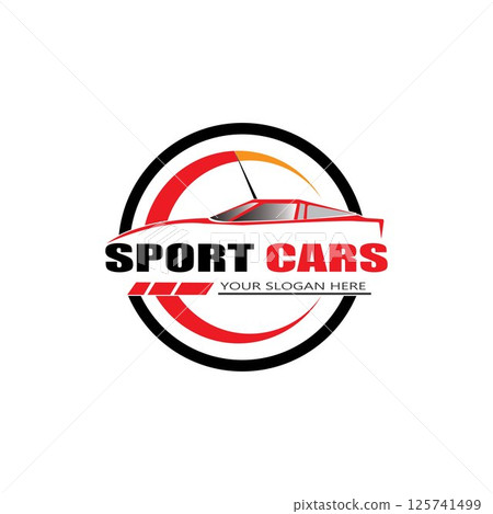sport car logo template design vector sport car logo template design vector 125741499