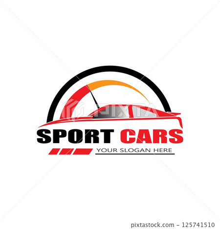 sport car logo template design vector 125741510