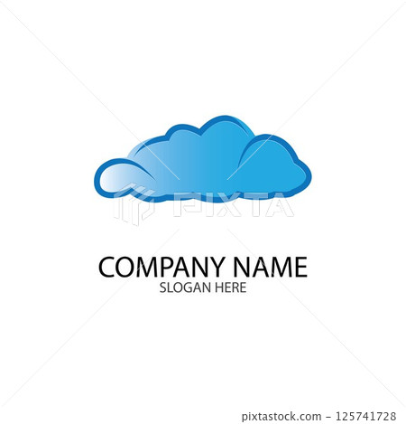 Cloud template vector Cloud template vector 125741728