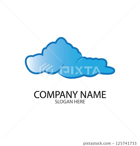 Cloud template vector Cloud template vector 125741733