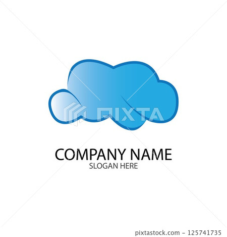 Cloud template vector Cloud template vector 125741735