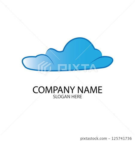 Cloud template vector Cloud template vector 125741736