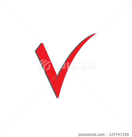 check mark symbol and logo icon 125741789