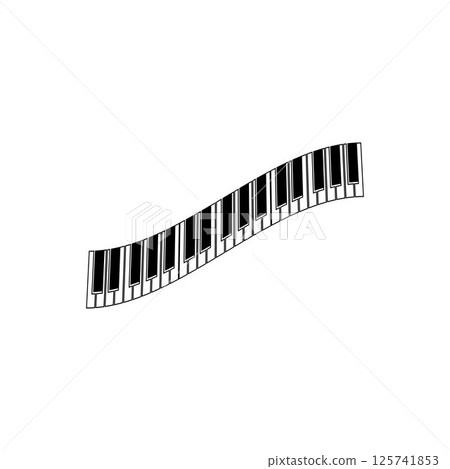 piano logo and symbol vectors piano logo and symbol vectors 125741853