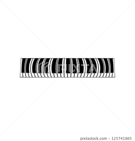 piano logo and symbol vectors piano logo and symbol vectors 125741865