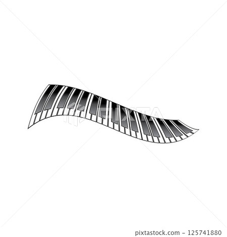 piano logo and symbol vectors 125741880