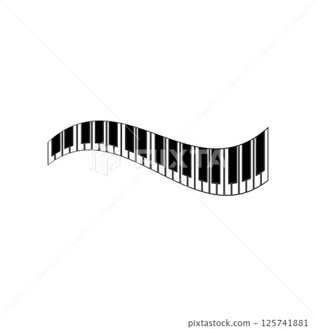 piano logo and symbol vectors 125741881