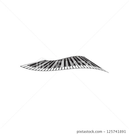 piano logo and symbol vectors 125741891