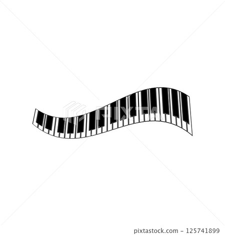 piano logo and symbol vectors piano logo and symbol vectors 125741899