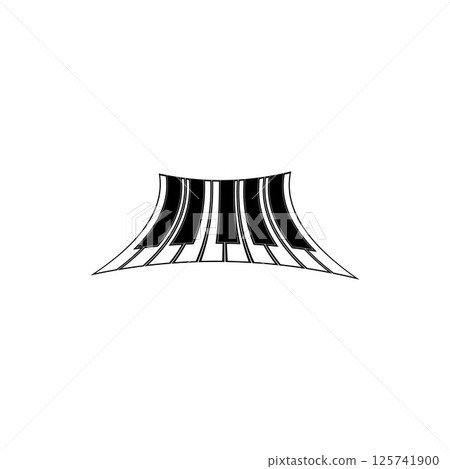 piano logo and symbol vectors piano logo and symbol vectors 125741900