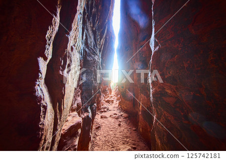 Red Rock Canyon Passage, Snow Canyon Utah, Eye-Level View 125742181
