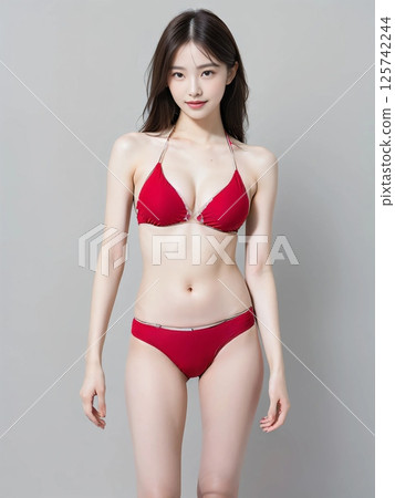 Young female bikini model Young female bikini model 125742244