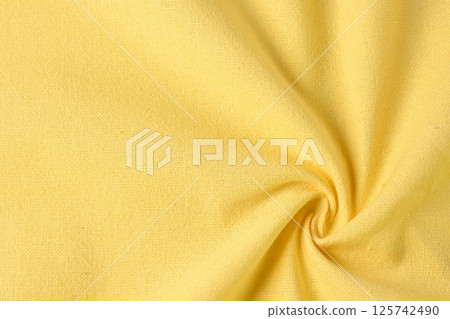 yellow cotton texture color of fabric textile industry, abstract image for fashion cloth yellow cotton texture color of fabric textile industry, abstract image for fashion cloth 125742490