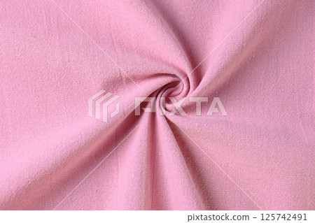 pink rose cotton texture color of fabric textile industry, abstract image for fashion cloth 125742491