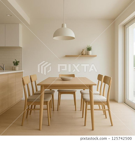 新建公寓裡的時尚餐廳:白色與木質和諧融合的開放空間 新建公寓裡的時尚餐廳:白色與木質和諧融合的開放空間 125742500