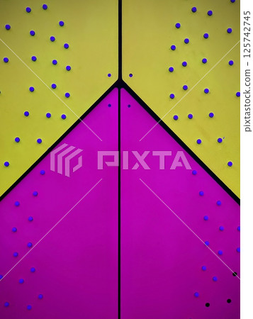 Vibrant Geometric Design with Triangles and Studs Eye Level Perspective Vibrant Geometric Design with Triangles and Studs Eye Level Perspective 125742745