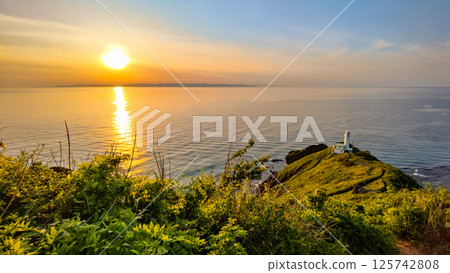 Sunset at Cape Kakuda 125742808