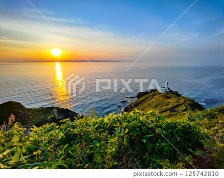 Sunset at Cape Kakuda 125742810