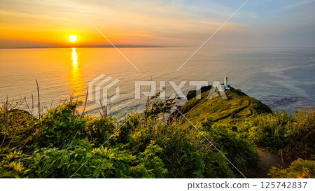 Sunset at Cape Kakuda 125742837