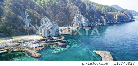 『青森縣』使用無人機空拍的佛陀浦～下北半島佐井村 125743828