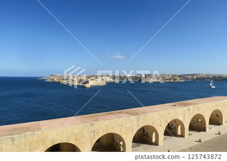 Fort Ricasoli as seen from Fort St. Elmo Fort Ricasoli as seen from Fort St. Elmo 125743872