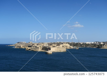Fort Ricasoli as seen from Fort St. Elmo Fort Ricasoli as seen from Fort St. Elmo 125743873