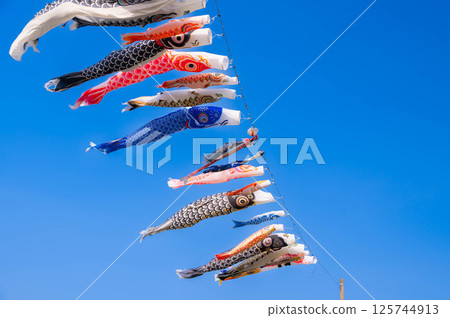 藍天和鯉魚飄帶 125744913