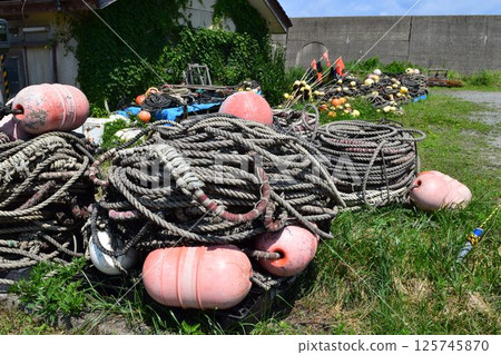 山形縣莊內海濱漁村風光 125745870