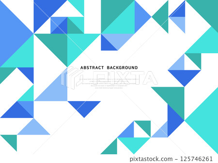 Abstract background illustration of blue triangles. 125746261