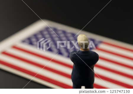National flag figure diorama National flag figure diorama 125747130