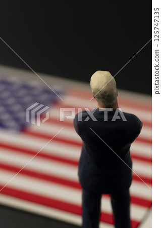 National flag figure diorama National flag figure diorama 125747135