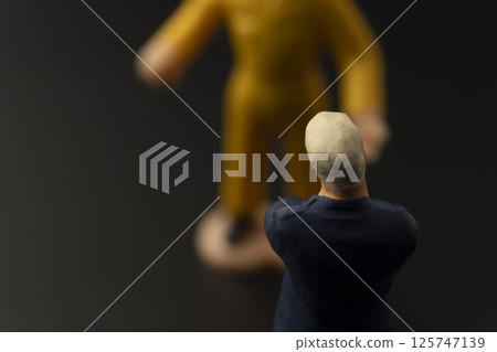 National flag figure diorama 125747139