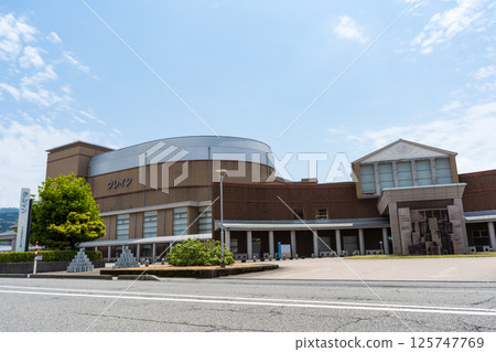 The refreshing blue sky of spring and the exterior of Hakusan City Tsurugi Cultural Center Crane | Cultural Hall | Hakusan City, Ishikawa Prefecture 125747769