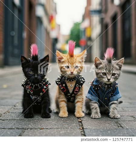 Mohawk kitten makes debut in punk town 125747771