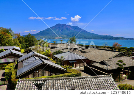 仙岩園和櫻島(鹿兒島縣鹿兒島市) 仙岩園和櫻島(鹿兒島縣鹿兒島市) 125748615