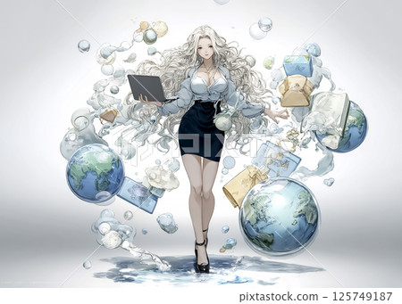 Digital Fairy Virtual Reality Fairy Illustration Material Digital Fairy Virtual Reality Fairy Illustration Material 125749187