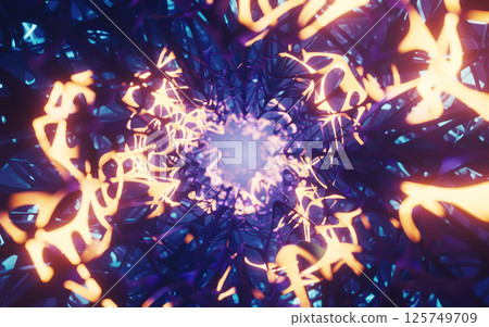 synapses, dendrites, neurological 125749709