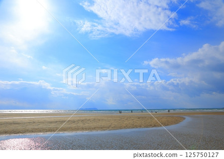 Kagawa Prefecture, Mitoyo City, Chichibugahama Beach Kagawa Prefecture, Mitoyo City, Chichibugahama Beach 125750127