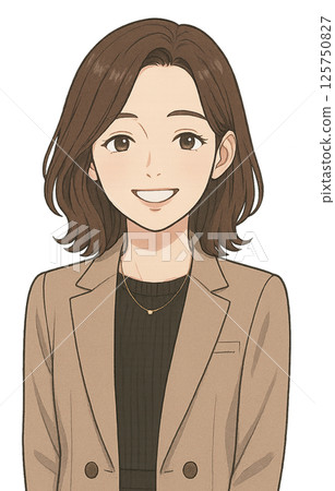 Smiley female business Smiley female business 125750827