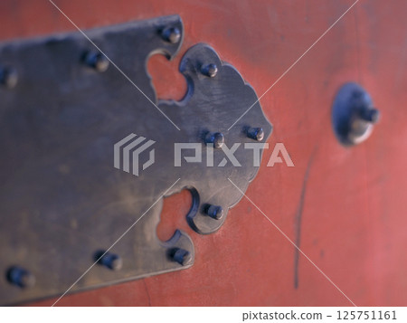 20多年前的東京景色。港區增上寺三下門的金屬配件。 125751161