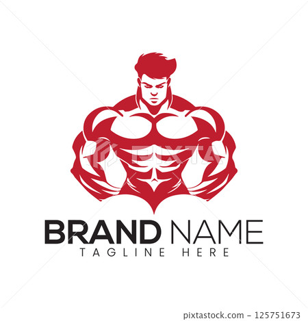 Abstract Vector Gym or Fitness Logo Design Template Abstract Vector Gym or Fitness Logo Design Template 125751673