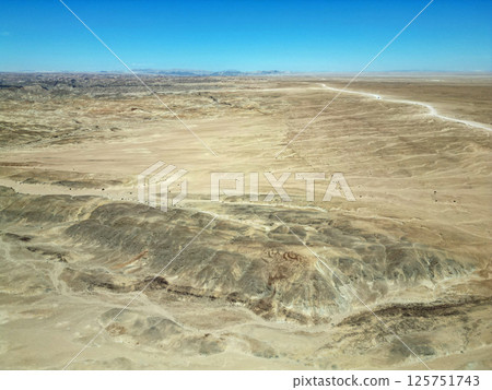 納米布沙漠中月球表面地球的鳥瞰圖 125751743