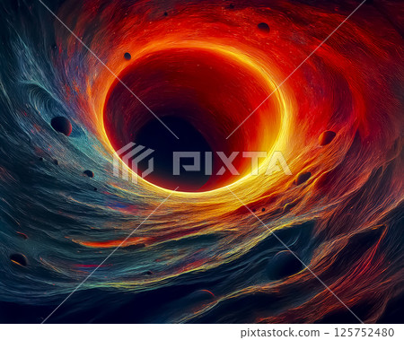 帶有黑洞圖像的背景材料:圓圈 帶有黑洞圖像的背景材料:圓圈 125752480